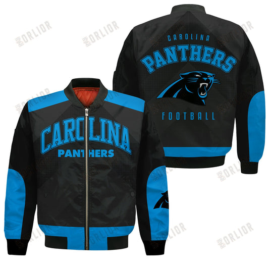 Carolina Panthers Football Team 2024 - 25 Stay Ahead Of The Trend Bomber Jacket
