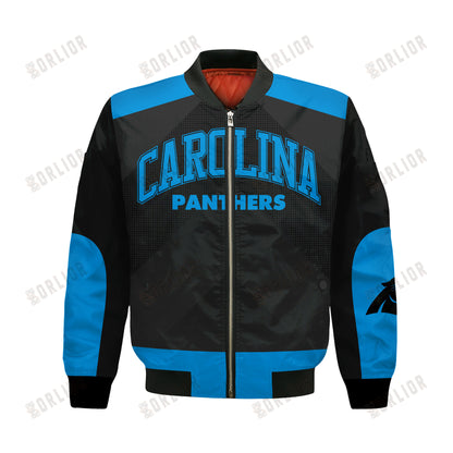 Carolina Panthers Football Team 2024 - 25 Stay Ahead Of The Trend Bomber Jacket