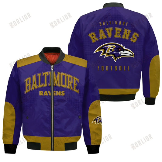 Baltimore Ravens Football Team 2024 - 25 Stay Ahead Of The Trend Bomber Jacket