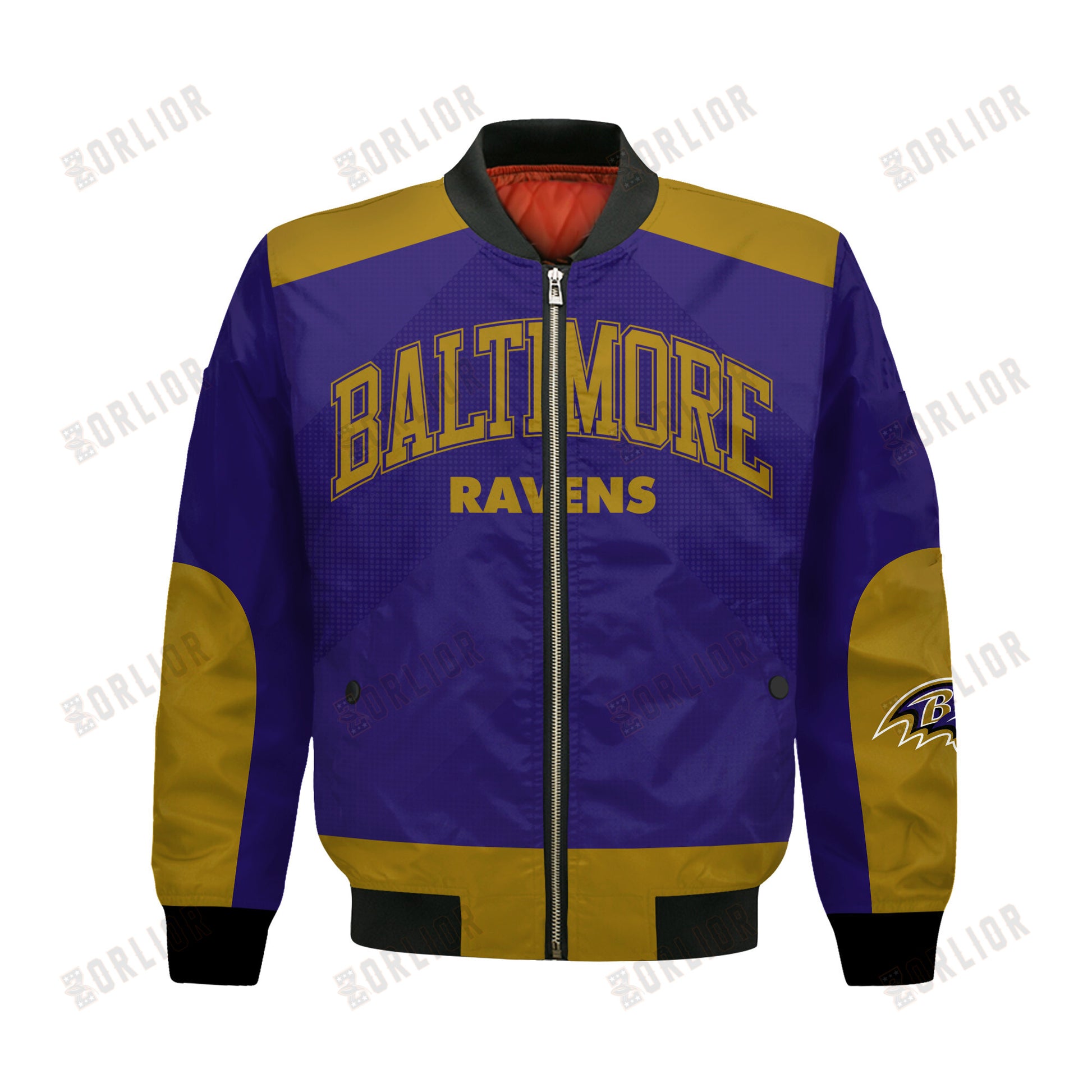 Baltimore Ravens Football Team 2024 - 25 Stay Ahead Of The Trend Bomber Jacket
