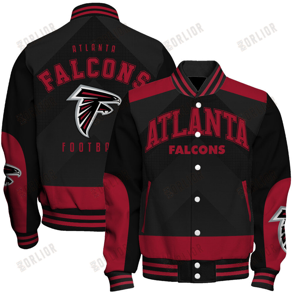 Atlanta Falcons Football Team 2024 - 25 Stay Ahead Of The Trend Unisex Varsity Jacket