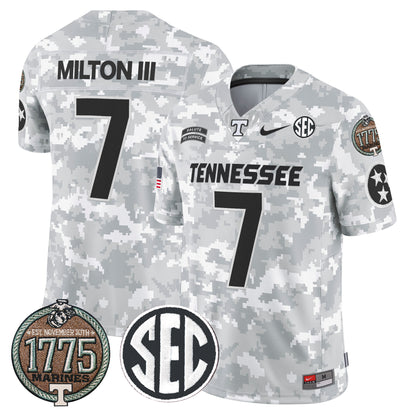 Volunteers 2024 Salute to Service Establishment Year Patch Vapor Limited Jersey - All Stitched