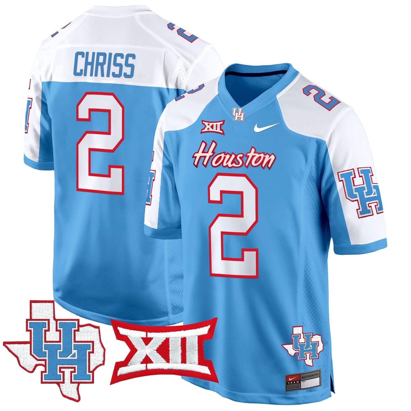 Houston Cougars 2024 Game Jersey - All Stitched