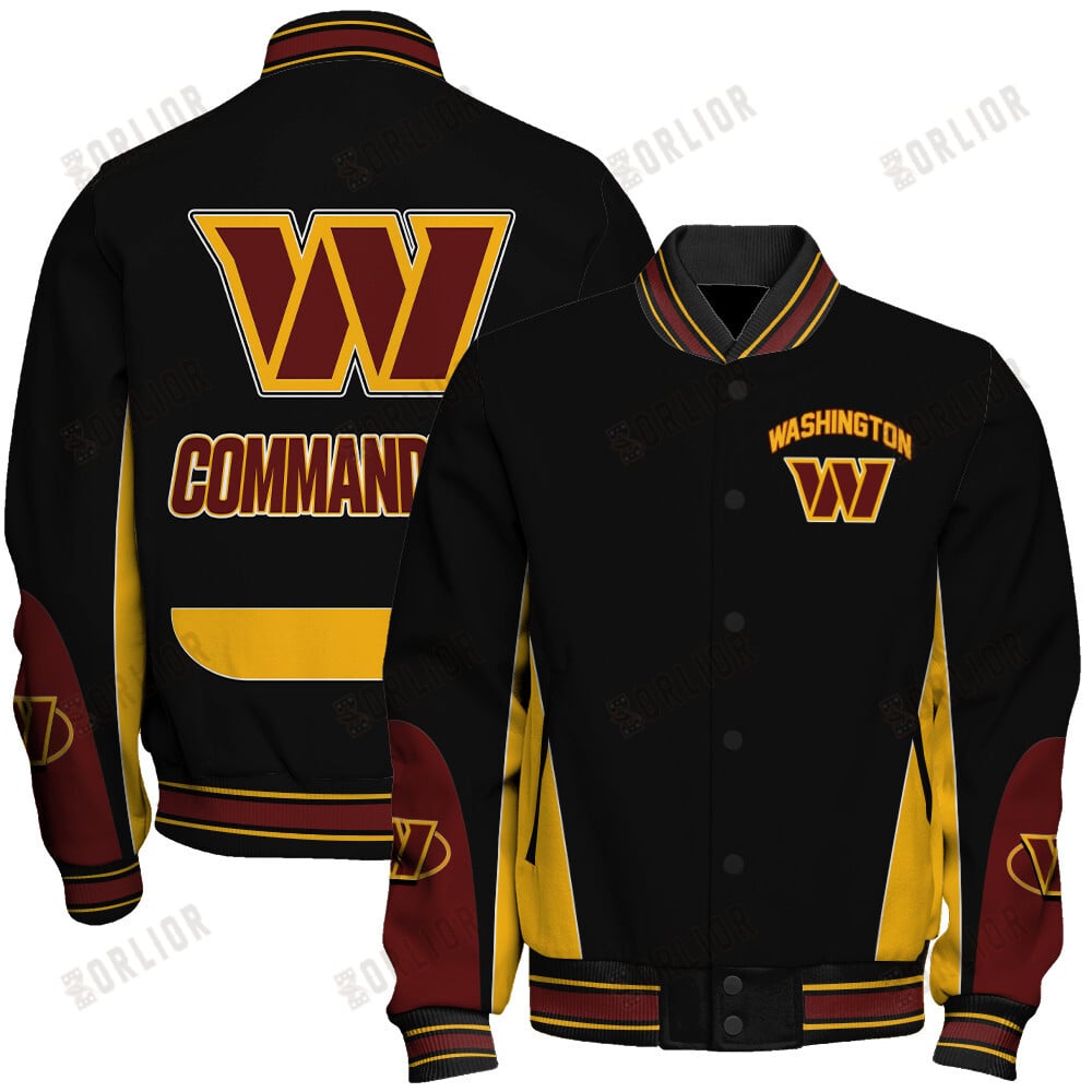 Washington Commanders Football Team 2024 - 25 In Sync With The Home Team Unisex Varsity Jacket