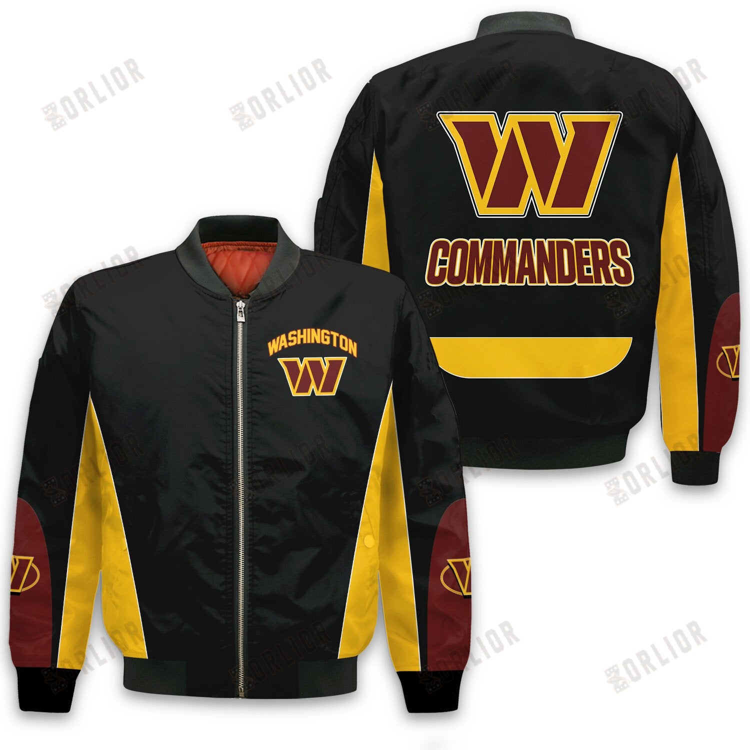 Washington Commanders Football Team 2024 - 25 In Sync With The Home Team Bomber Jacket
