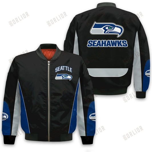 Seattle Seahawks Football Team 2024 - 25 In Sync With The Home Team Bomber Jacket