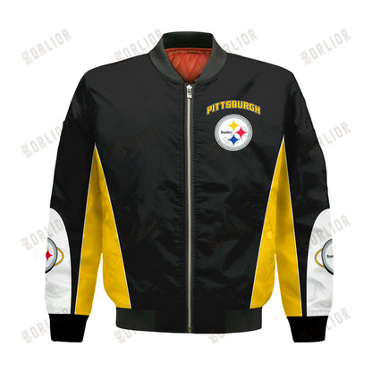 Pittsburgh Steelers Football Team 2024 - 25 In Sync With The Home Team Bomber Jacket