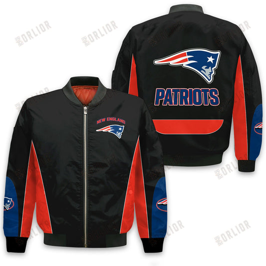 New England Patriots Football Team 2024 - 25 In Sync With The Home Team Bomber Jacket