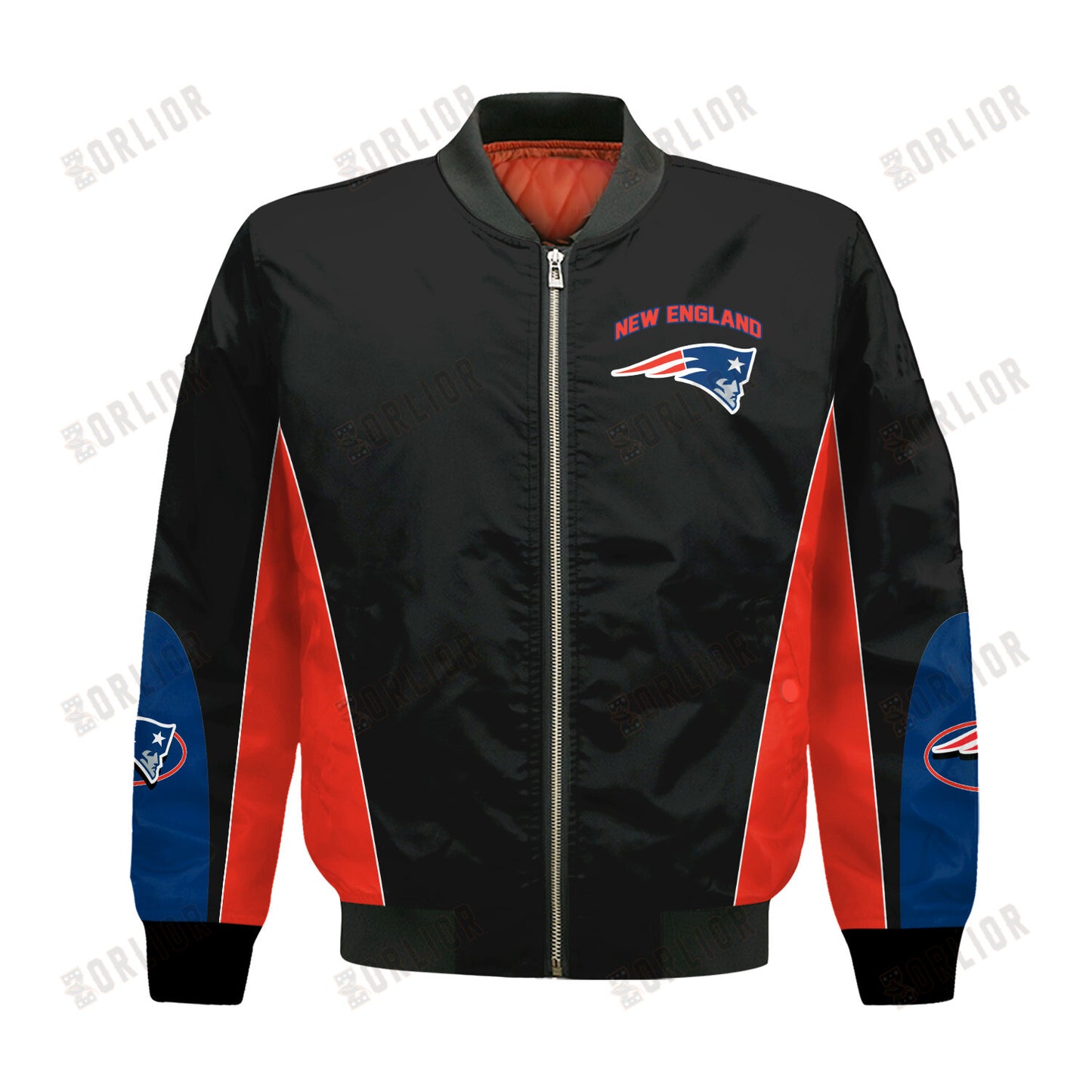 New England Patriots Football Team 2024 - 25 In Sync With The Home Team Bomber Jacket