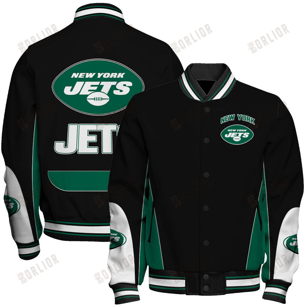 New York Jets Football Team 2024 - 25 In Sync With The Home Team Unisex Varsity Jacket
