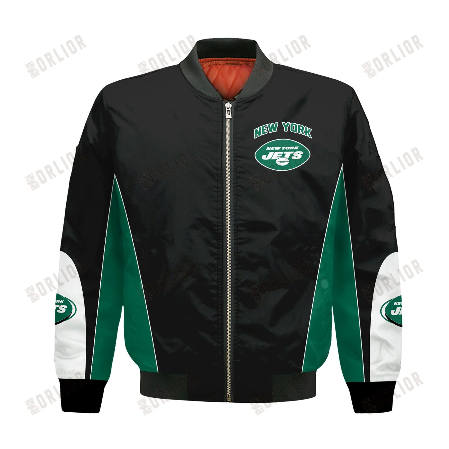 New York Jets Football Team 2024 - 25 In Sync With The Home Team Bomber Jacket