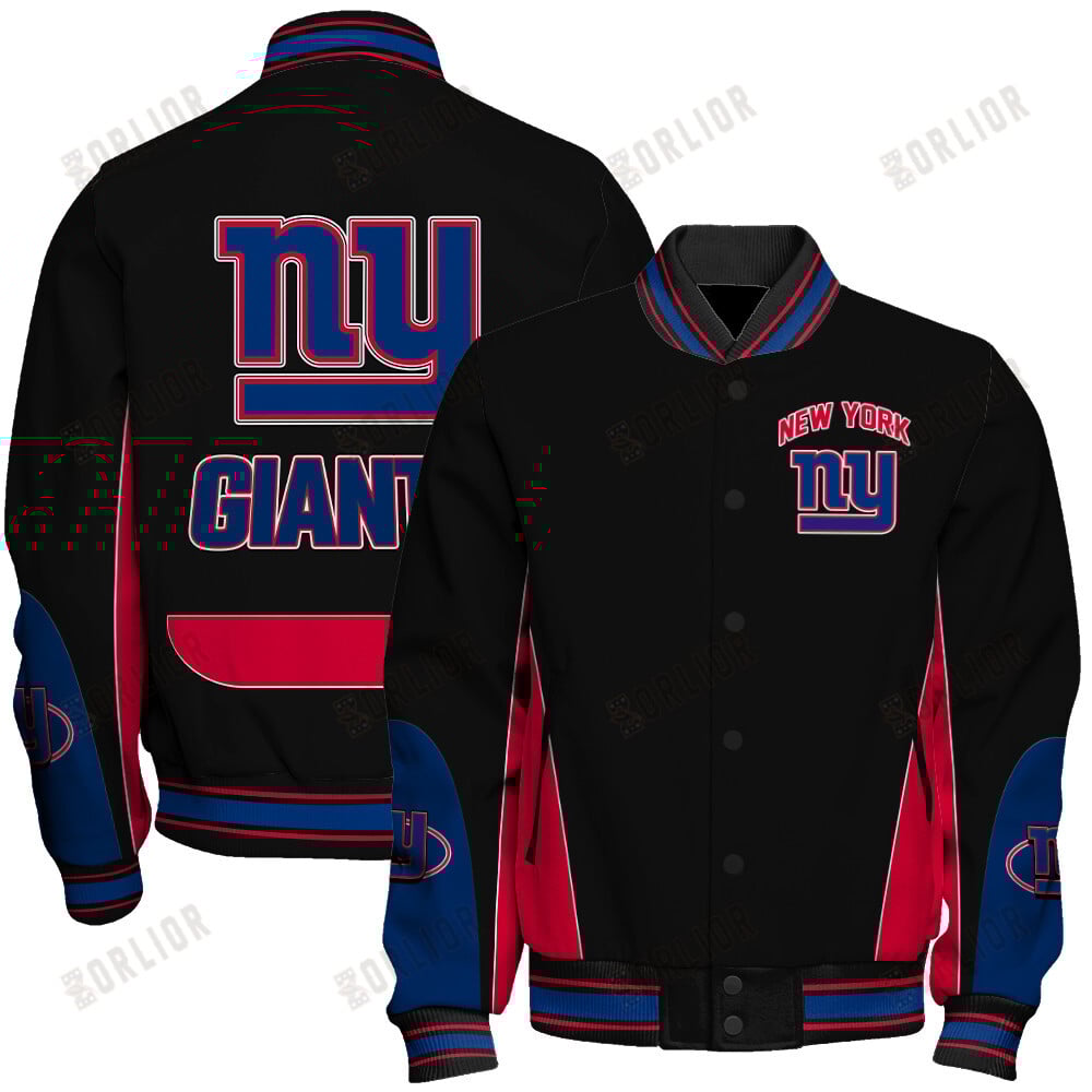 New York Giants Football Team 2024 - 25 In Sync With The Home Team Unisex Varsity Jacket