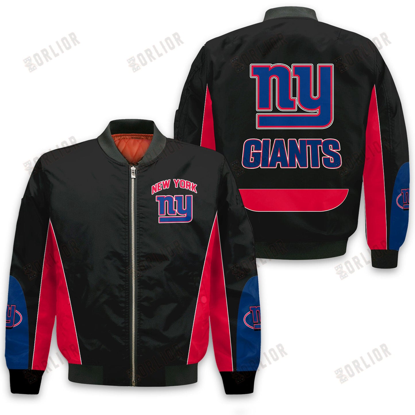 New York Giants Football Team 2024 - 25 In Sync With The Home Team Bomber Jacket