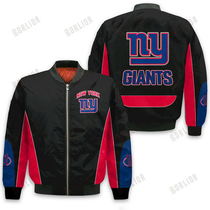 New York Giants Football Team 2024 - 25 In Sync With The Home Team Bomber Jacket
