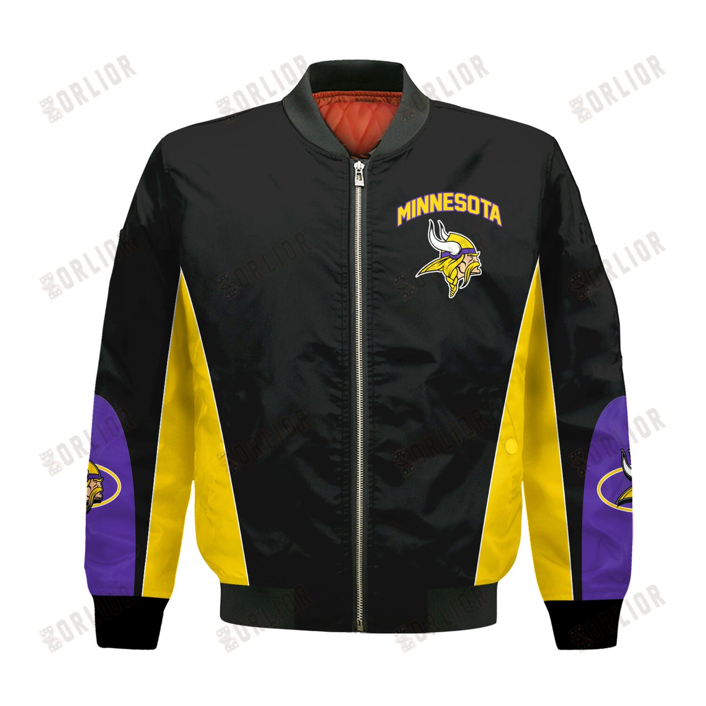 Minnesota Vikings Football Team 2024 - 25 In Sync With The Home Team Bomber Jacket