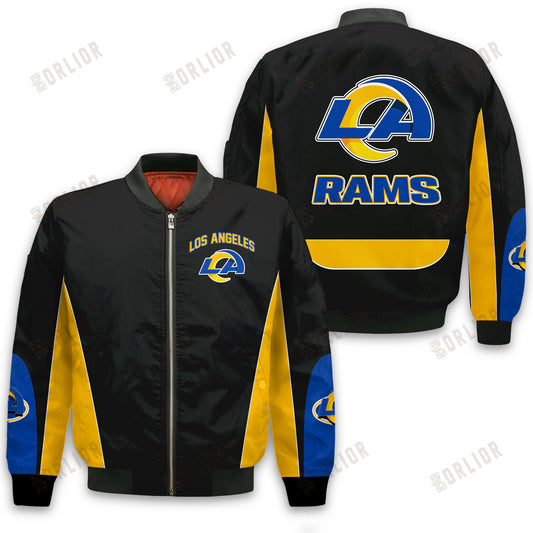 Los Angeles Rams Football Team 2024 - 25 In Sync With The Home Team Bomber Jacket