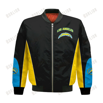 Los Angeles Chargers Football Team 2024 - 25 In Sync With The Home Team Bomber Jacket