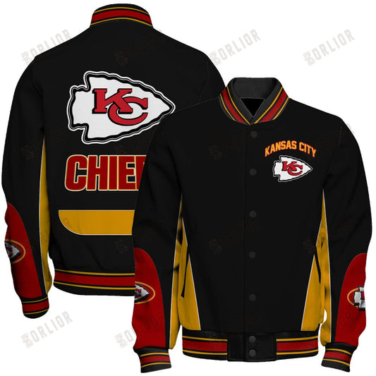 Kansas City Chiefs Football Team 2024 - 25 In Sync With The Home Team Unisex Varsity Jacket