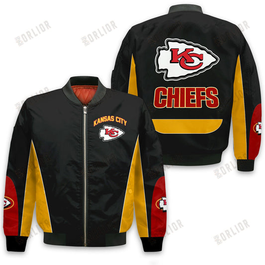 Kansas City Chiefs Football Team 2024 - 25 In Sync With The Home Team Bomber Jacket