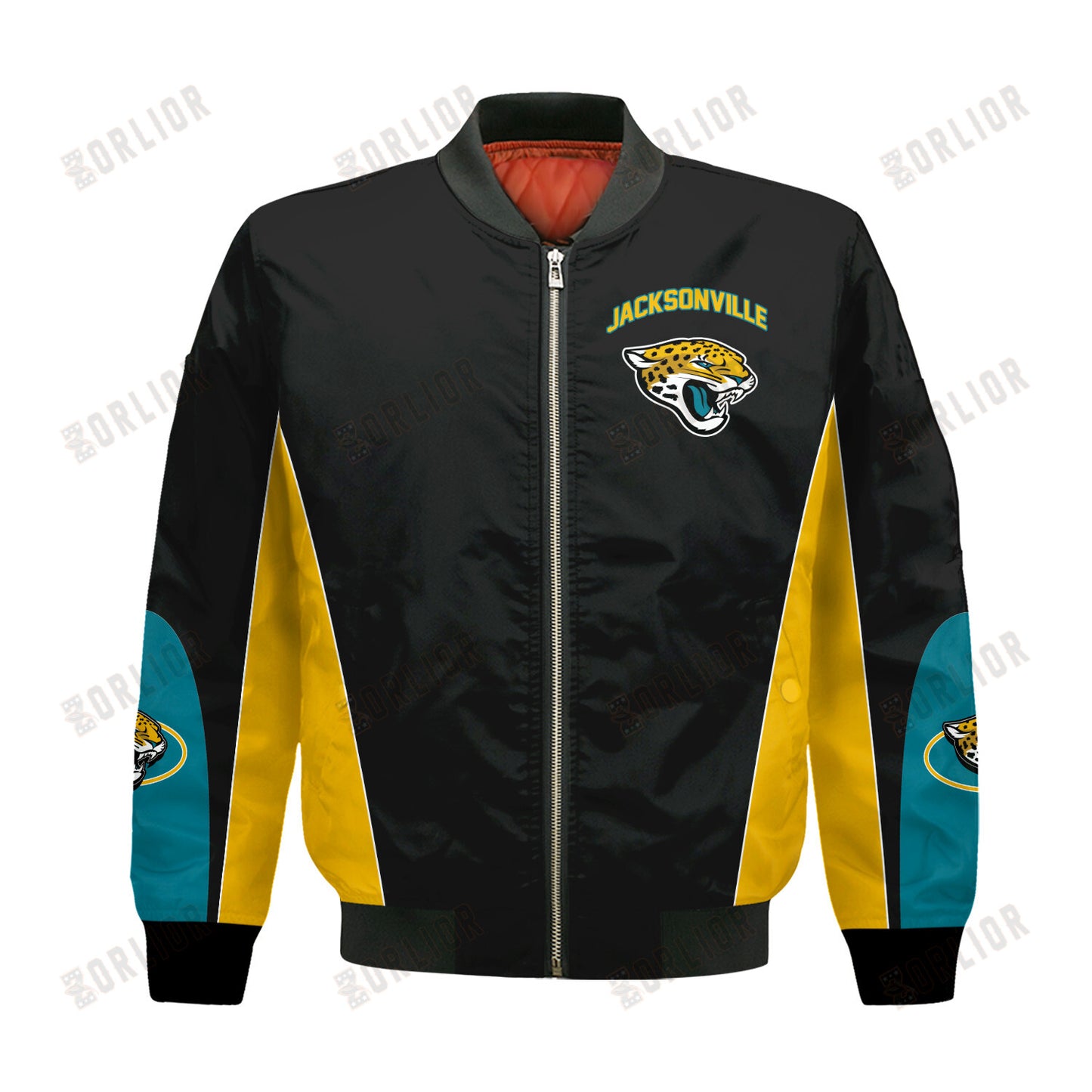 Jacksonville Jaguars Football Team 2024 - 25 In Sync With The Home Team Bomber Jacket