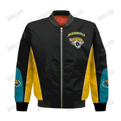 Jacksonville Jaguars Football Team 2024 - 25 In Sync With The Home Team Bomber Jacket
