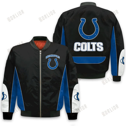 Indianapolis Colts Football Team 2024 - 25 In Sync With The Home Team Bomber Jacket