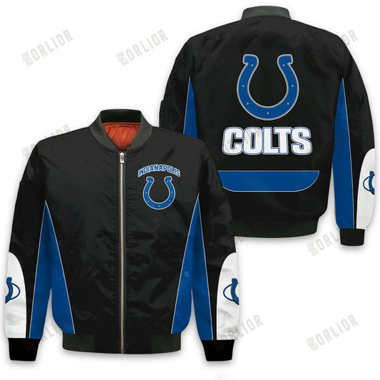 Indianapolis Colts Football Team 2024 - 25 In Sync With The Home Team Bomber Jacket