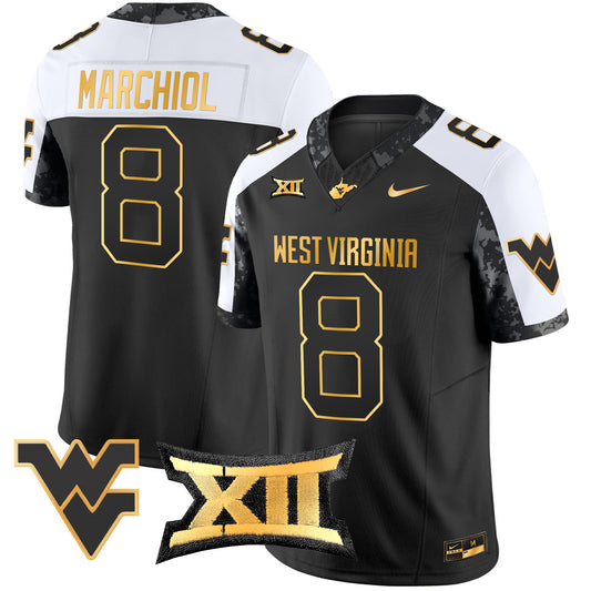 West Virginia Mountaineers 2024 Gold Vapor Limited Jersey - All Stitched