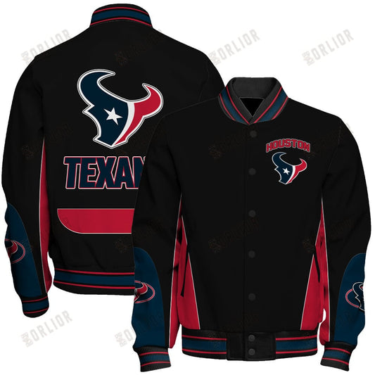Houston Texans Football Team 2024 - 25 In Sync With The Home Team Unisex Varsity Jacket