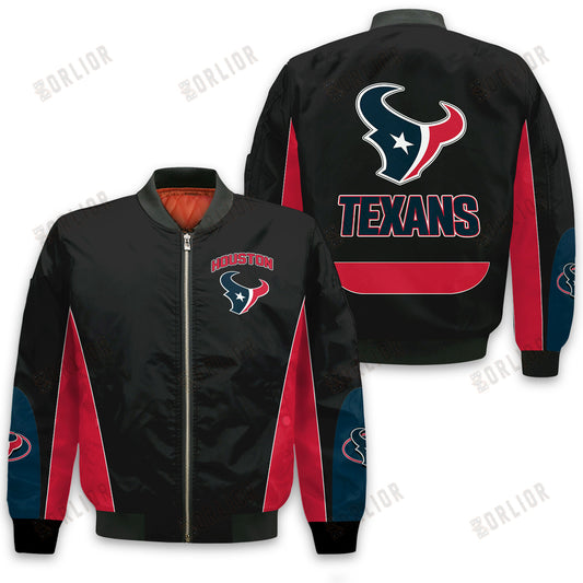 Houston Texans Football Team 2024 - 25 In Sync With The Home Team Bomber Jacket