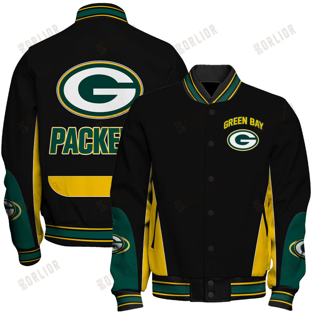 Green Bay Packers Football Team 2024 - 25 In Sync With The Home Team Unisex Varsity Jacket
