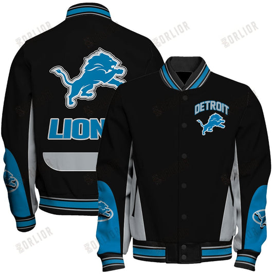 Detroit Lions Football Team 2024 - 25 In Sync With The Home Team Unisex Varsity Jacket