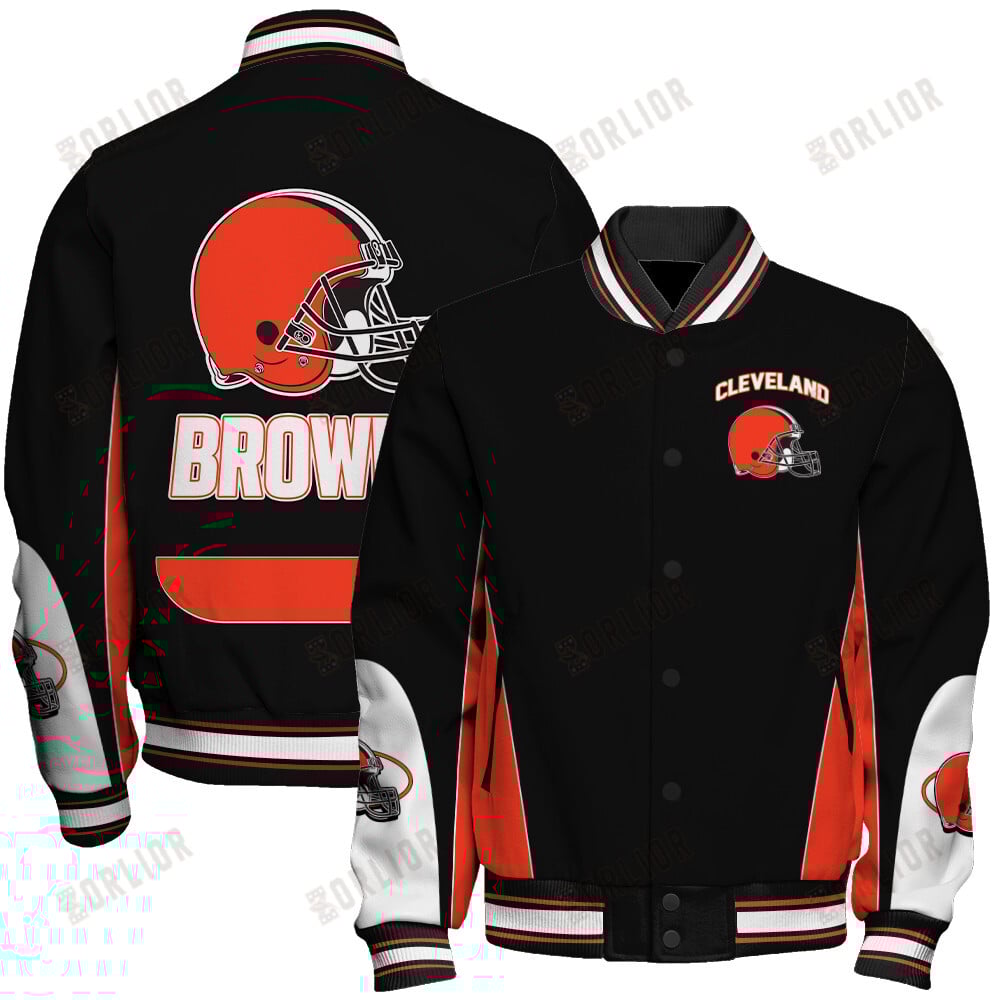 Cleveland Browns Football Team 2024 - 25 In Sync With The Home Team Unisex Varsity Jacket