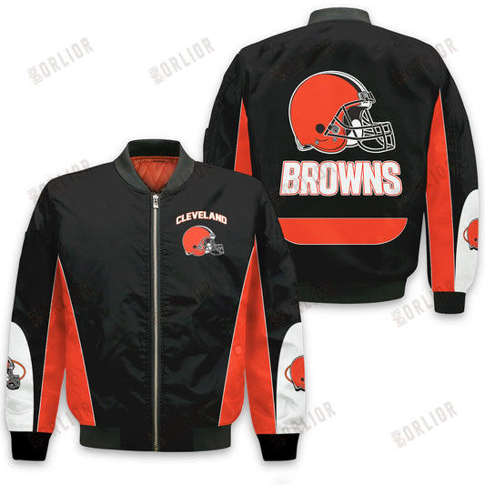 Cleveland Browns Football Team 2024 - 25 In Sync With The Home Team Bomber Jacket
