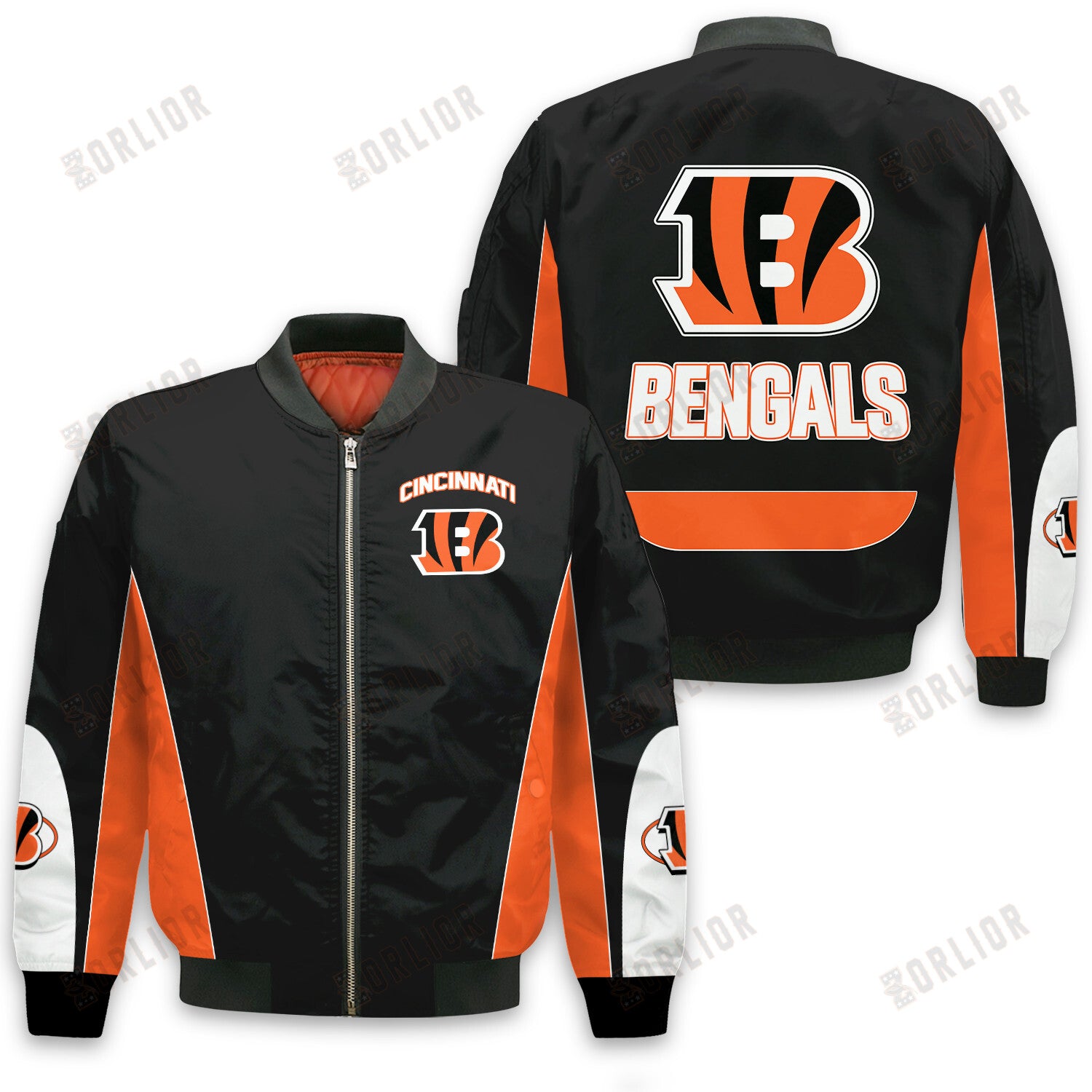 Cincinnati Bengals Football Team 2024 - 25 In Sync With The Home Team Bomber Jacket