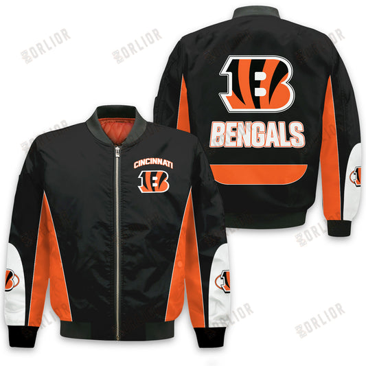 Cincinnati Bengals Football Team 2024 - 25 In Sync With The Home Team Bomber Jacket
