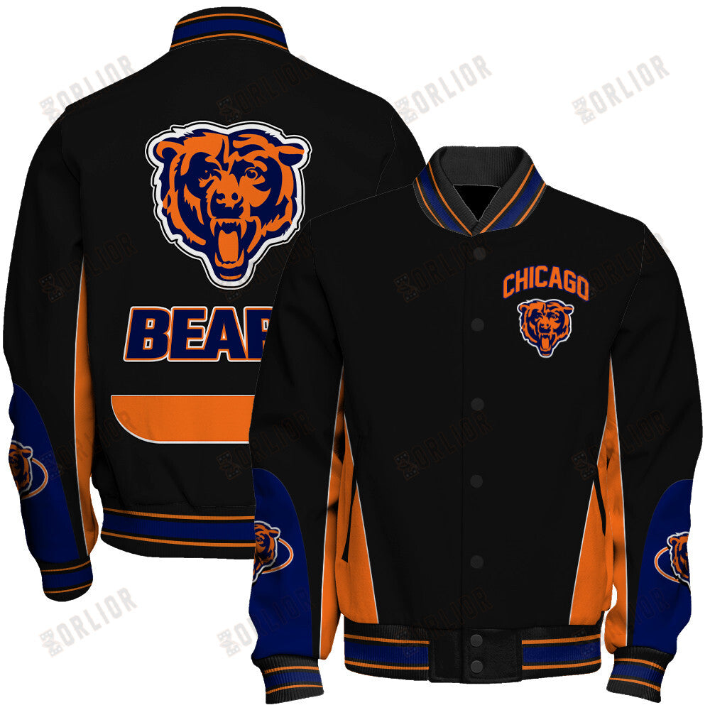 Chicago Bears Football Team 2024 - 25 In Sync With The Home Team Unisex Varsity Jacket