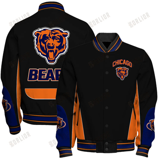 Chicago Bears Football Team 2024 - 25 In Sync With The Home Team Unisex Varsity Jacket