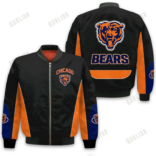 Chicago Bears Football Team 2024 - 25 In Sync With The Home Team Bomber Jacket