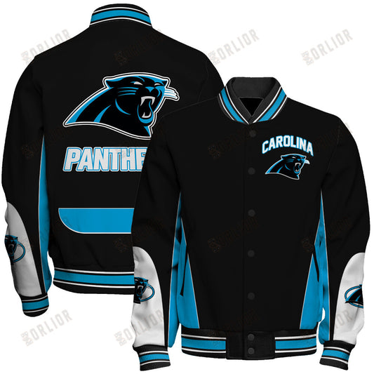 Carolina Panthers Football Team 2024 - 25 In Sync With The Home Team Unisex Varsity Jacket