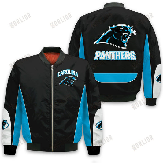 Carolina Panthers Football Team 2024 - 25 In Sync With The Home Team Bomber Jacket