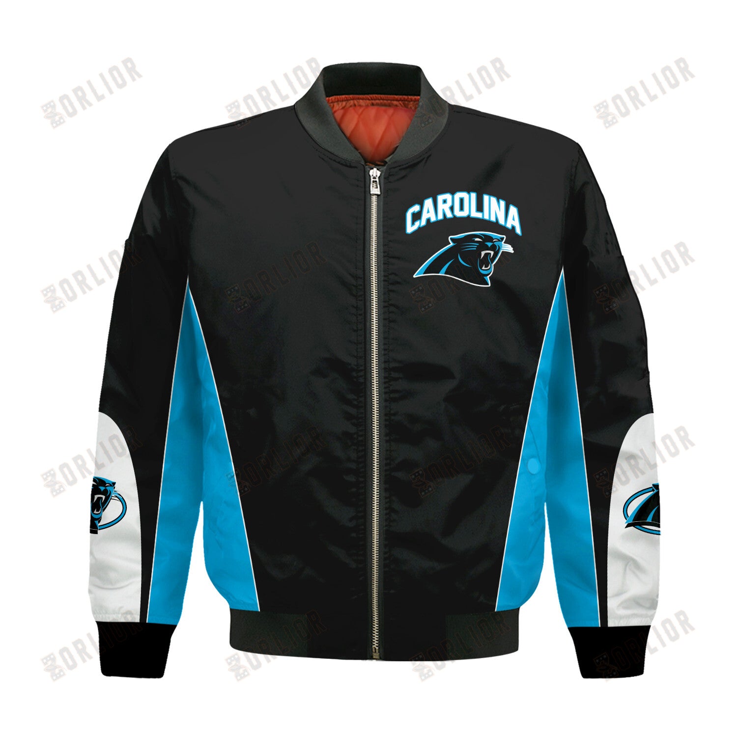 Carolina Panthers Football Team 2024 - 25 In Sync With The Home Team Bomber Jacket