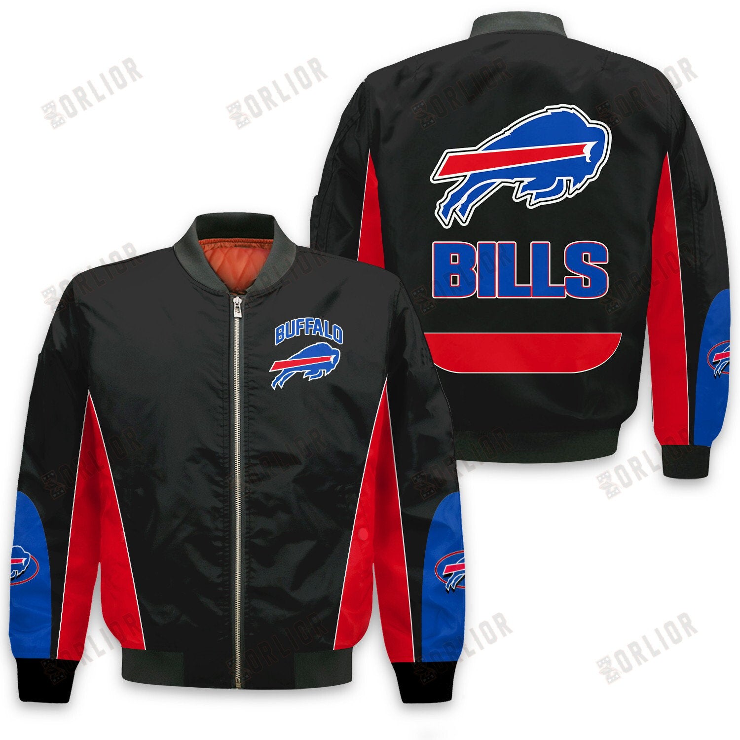 Buffalo Bills Football Team 2024 - 25 In Sync With The Home Team Bomber Jacket