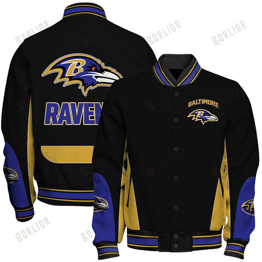 Baltimore Ravens Football Team 2024 - 25 In Sync With The Home Team Unisex Varsity Jacket