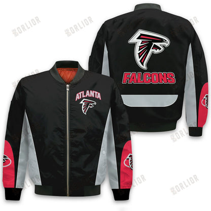 Atlanta Falcons Football Team 2024 - 25 In Sync With The Home Team Bomber Jacket