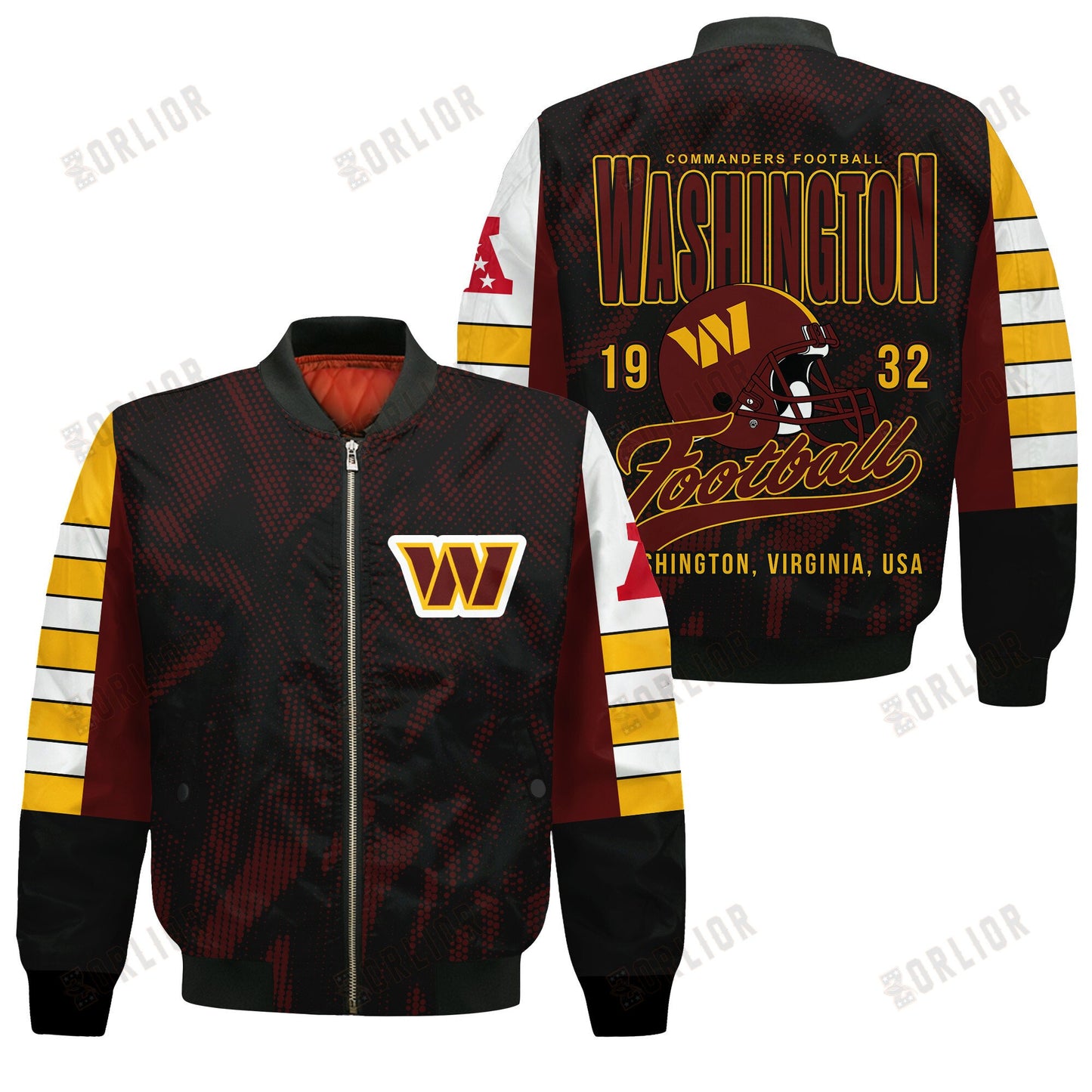 Washington Commanders Football Team 2024 - 25 Wear Your Passion Bomber Jacket