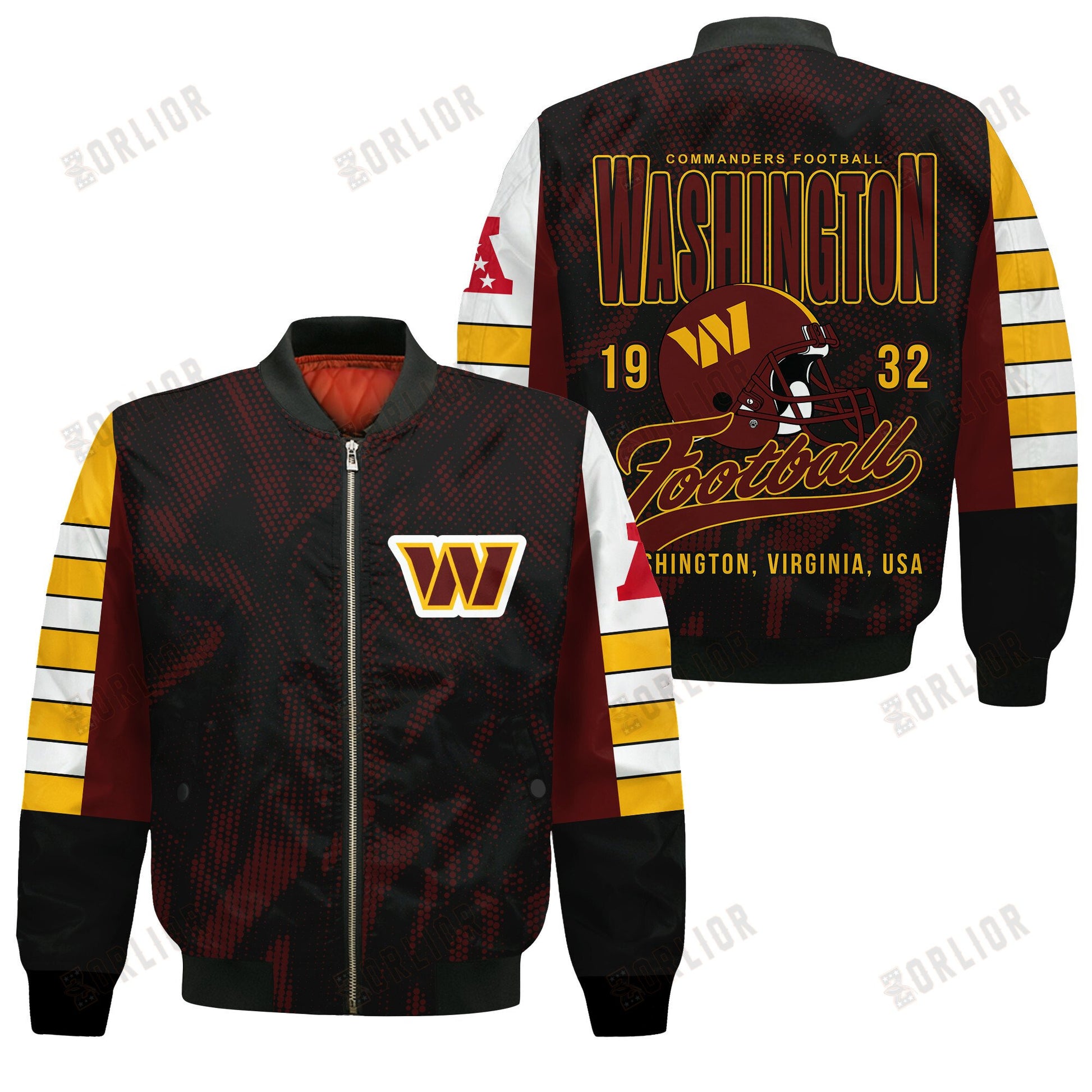 Washington Commanders Football Team 2024 - 25 Wear Your Passion Bomber Jacket