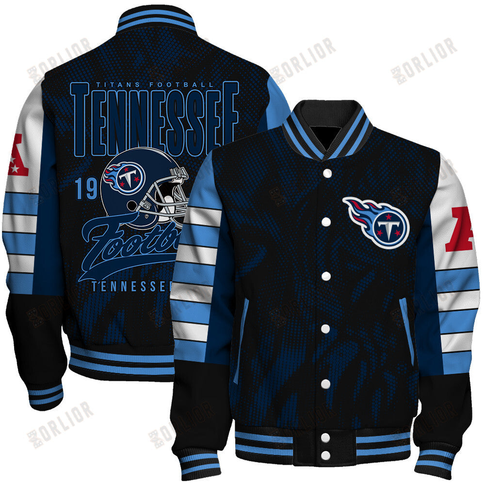 Tennessee Titans Football Team 2024 - 25 Wear Your Passion Unisex Varsity Jacket