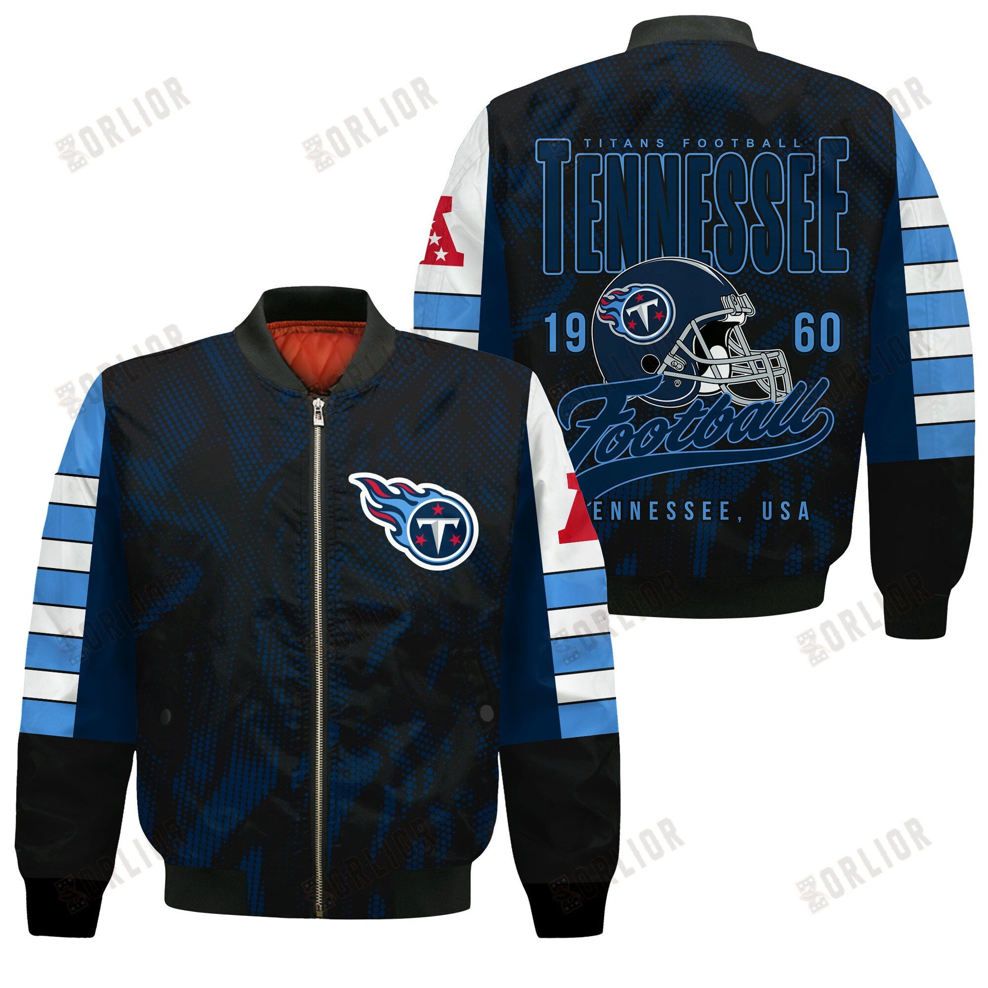 Tennessee Titans Football Team 2024 - 25 Wear Your Passion Bomber Jacket