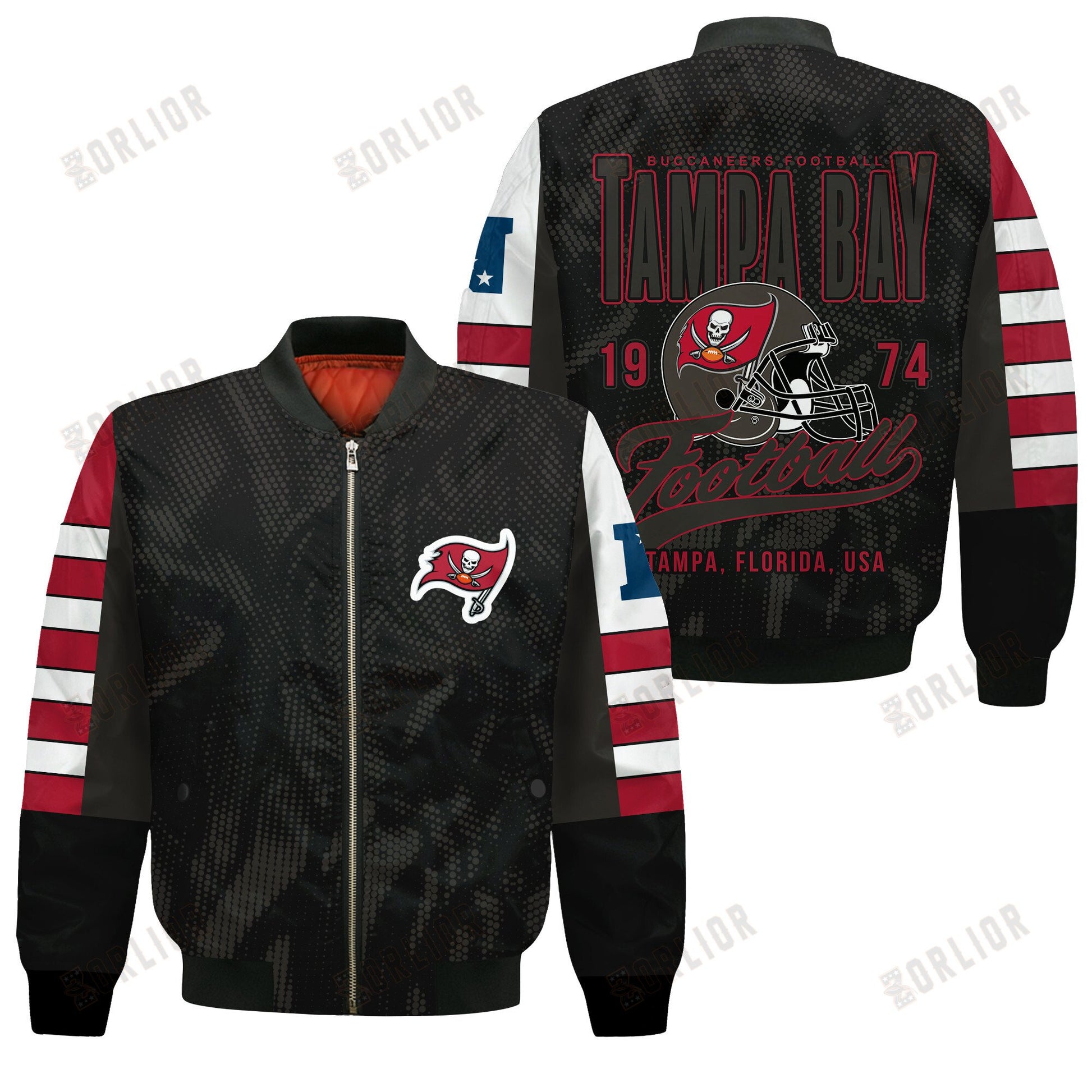 Tampa Bay Buccaneers Football Team 2024 - 25 Wear Your Passion Bomber Jacket